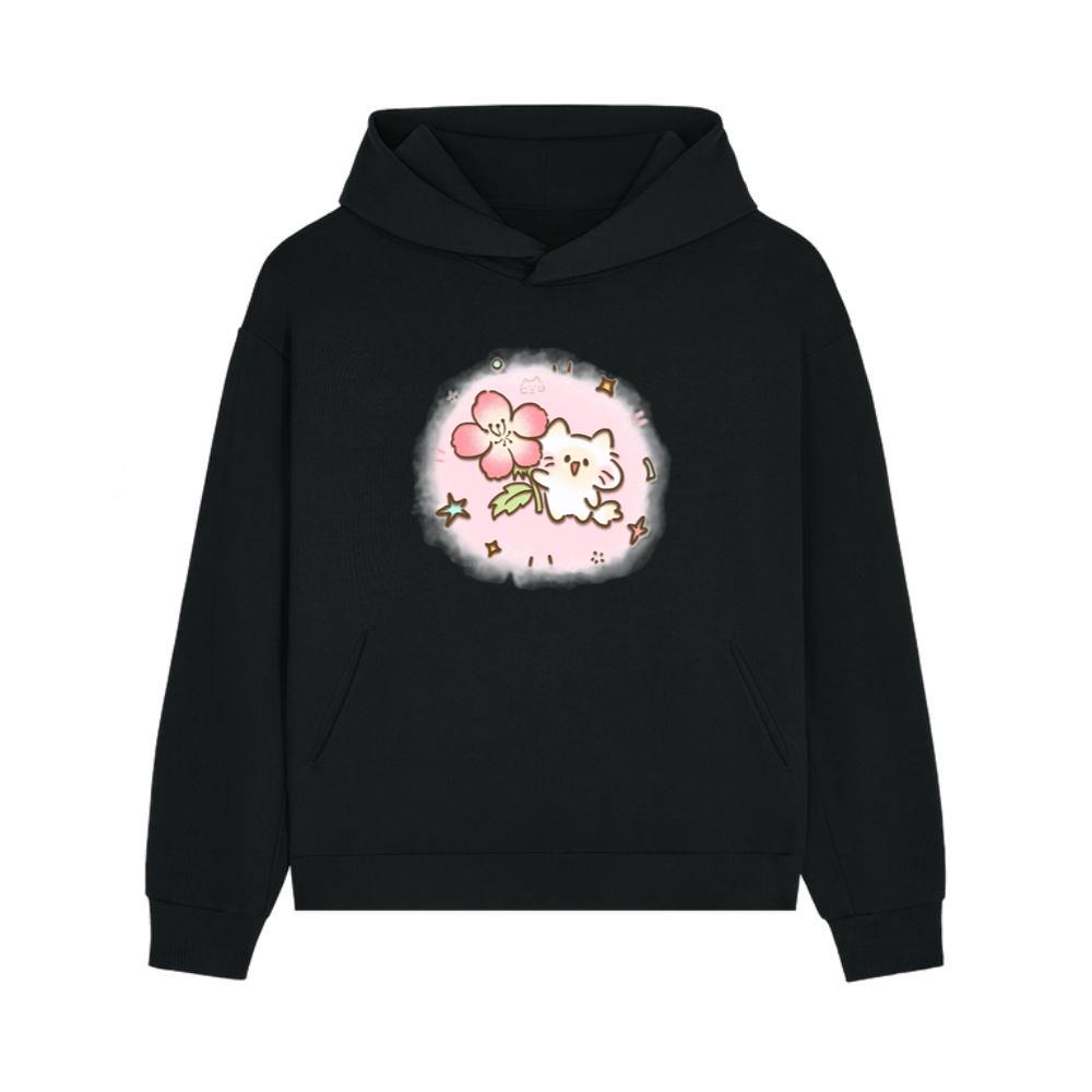 Flower Gifting Kitty Hoodie
