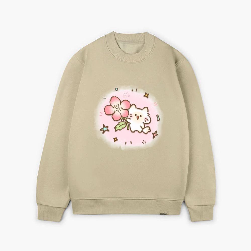 Flower Gifting Kitty Sweatsrhits