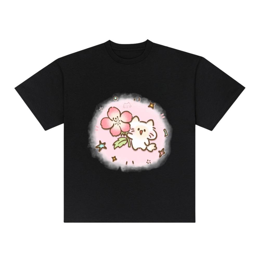 Flower Gifting Kitty T-Shirts