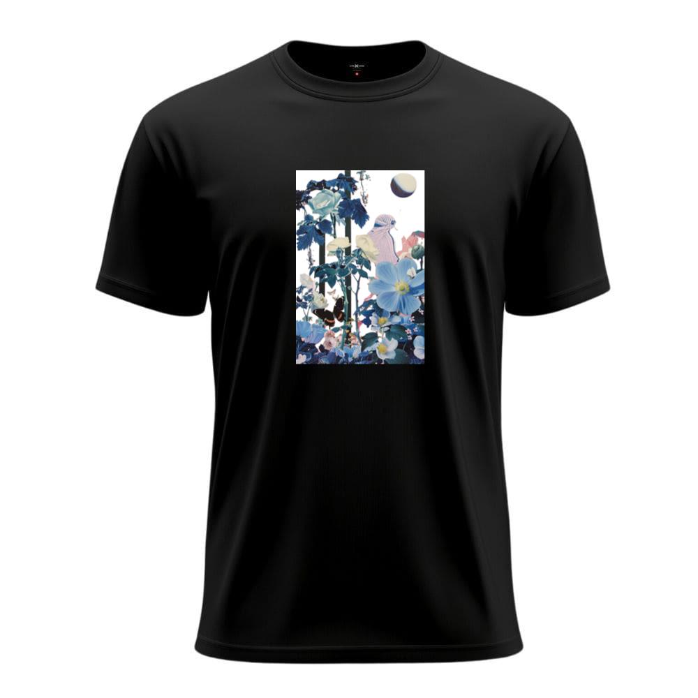 Flowers and Bird Art T-Shirts