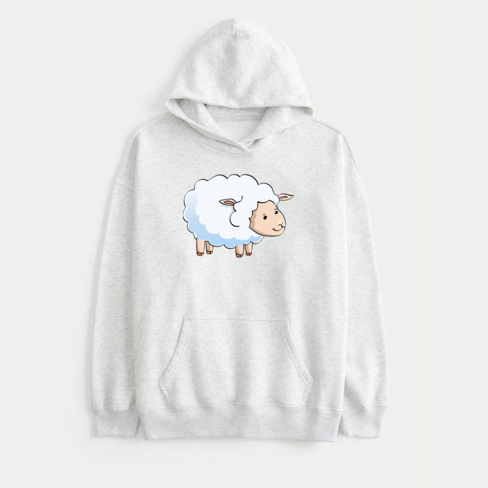 Fluffy Sheep with Big Wool Hoodie