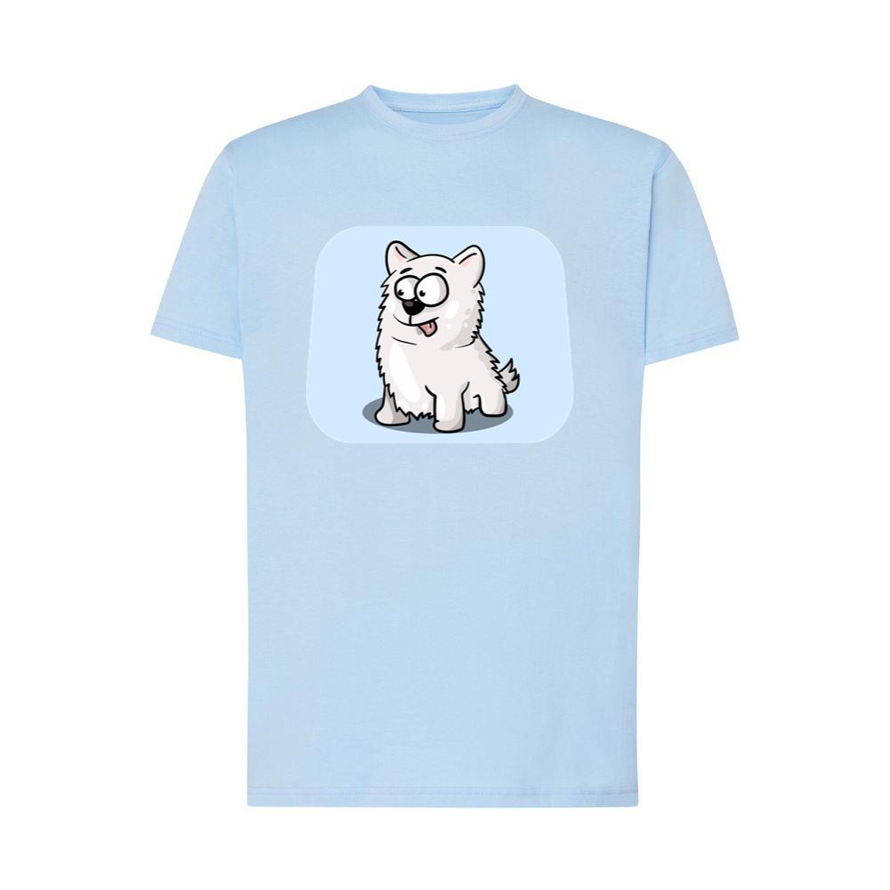 Fluffy White Dog Smiling T-Shirts