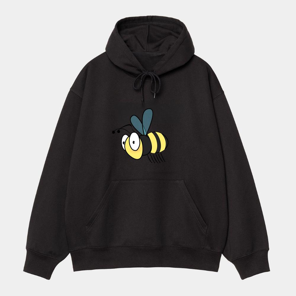 Flying Bee With Blue Wings Hoodie