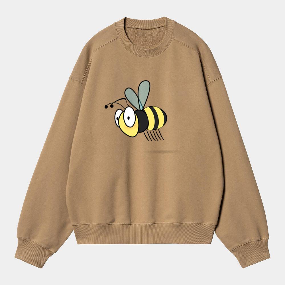 Flying Bee With Blue Wings Sweatshirt