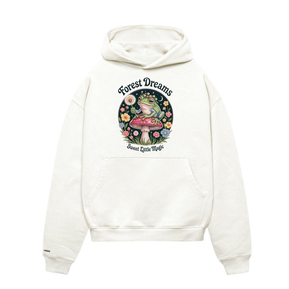 Forest Dreams Frog Fairycore Magic Retro Design Hoodie