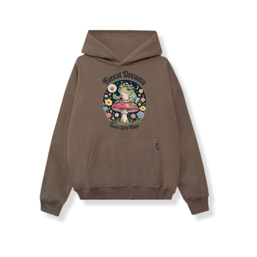 Forest Dreams Frog Fairycore Magic Retro Design Hoodie