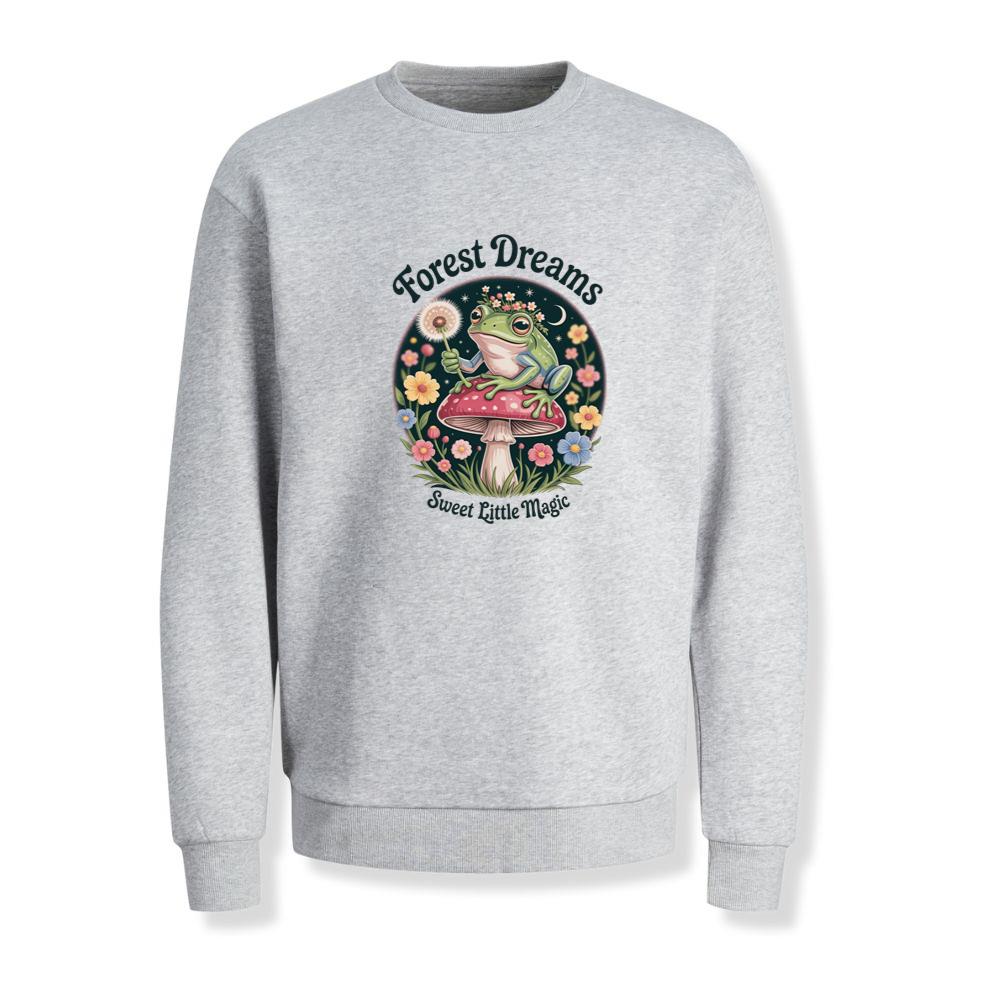 Forest Dreams Frog Fairycore Magic Retro Design Sweatshirt