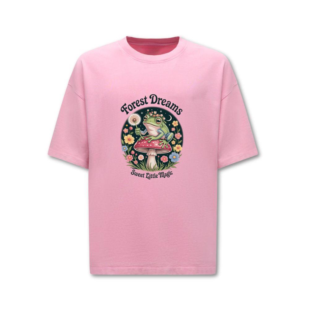 Forest Dreams Frog Fairycore Magic Retro Design T-Shirt