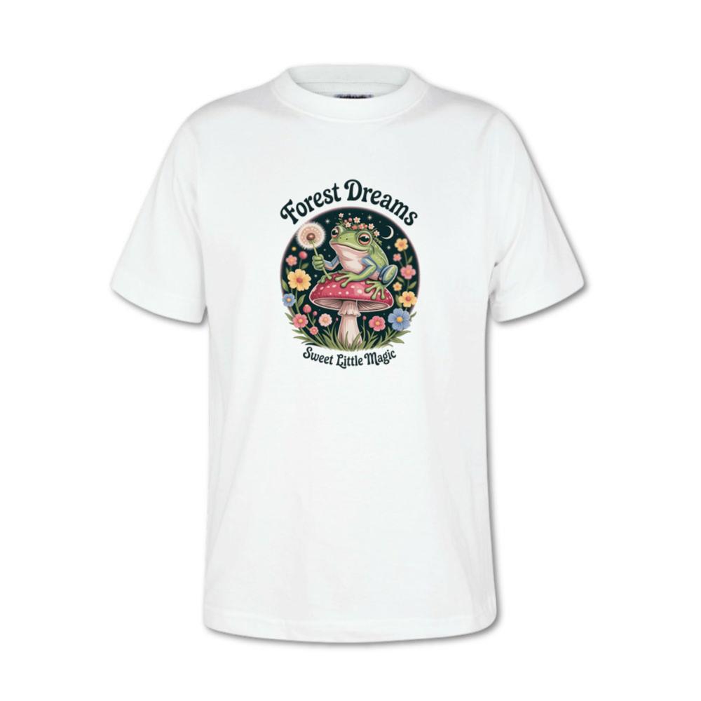 Forest Dreams Frog Fairycore Magic Retro Design T-Shirt