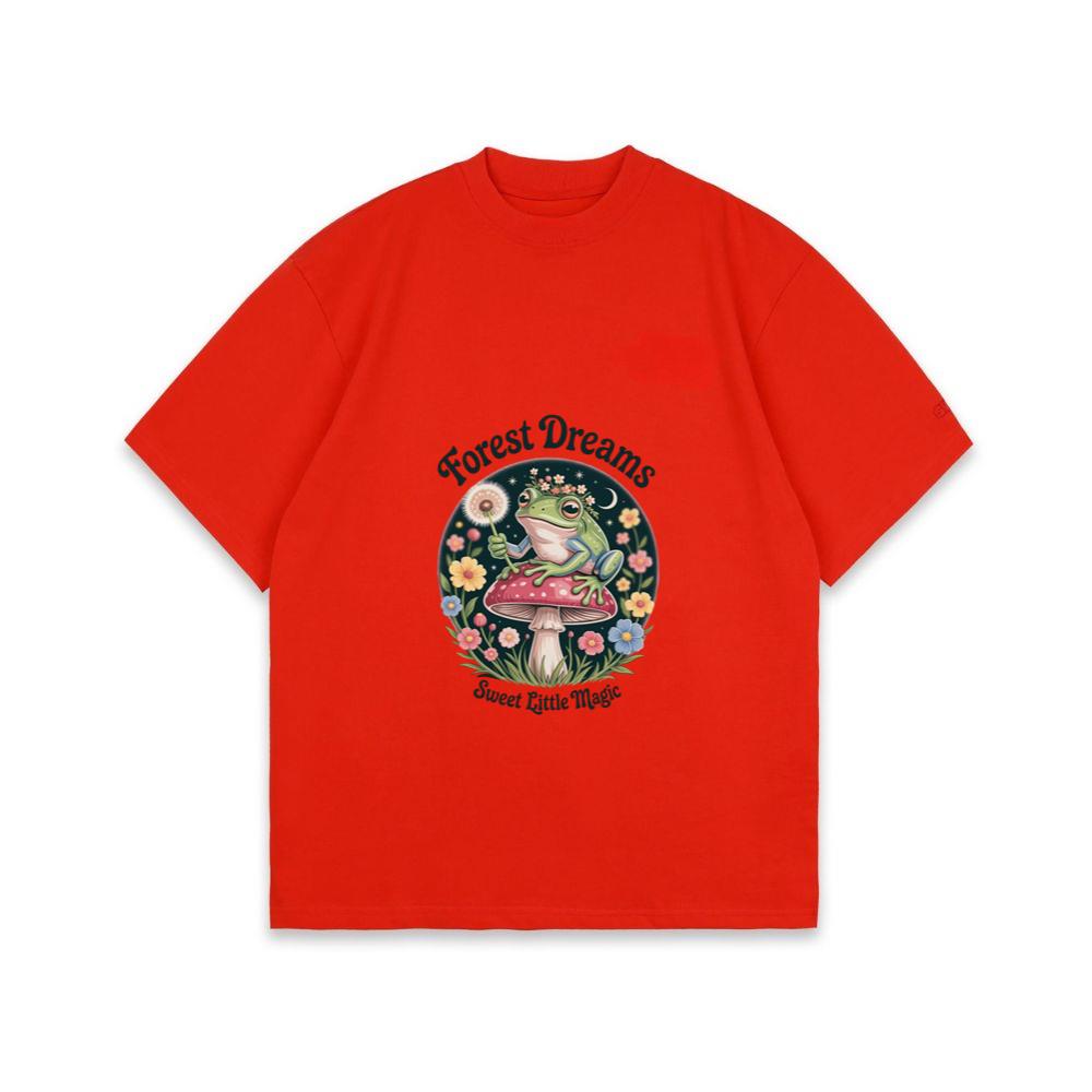 Forest Dreams Frog Fairycore Magic Retro Design T-Shirt