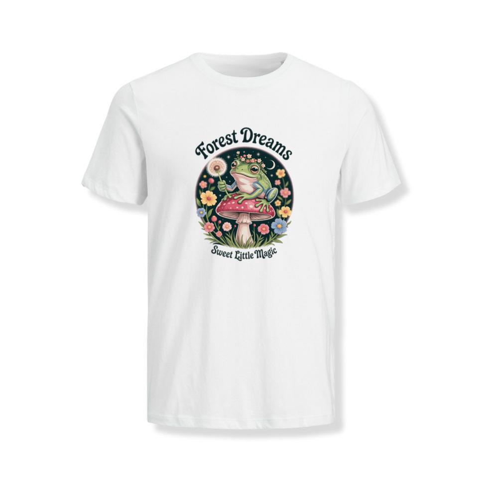 Forest Dreams Frog Fairycore Magic Retro Design T-Shirt