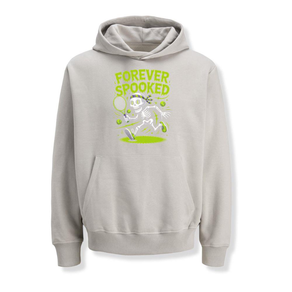 Forever Spooked Skeleton Tennis Funny Graphic Hoodies