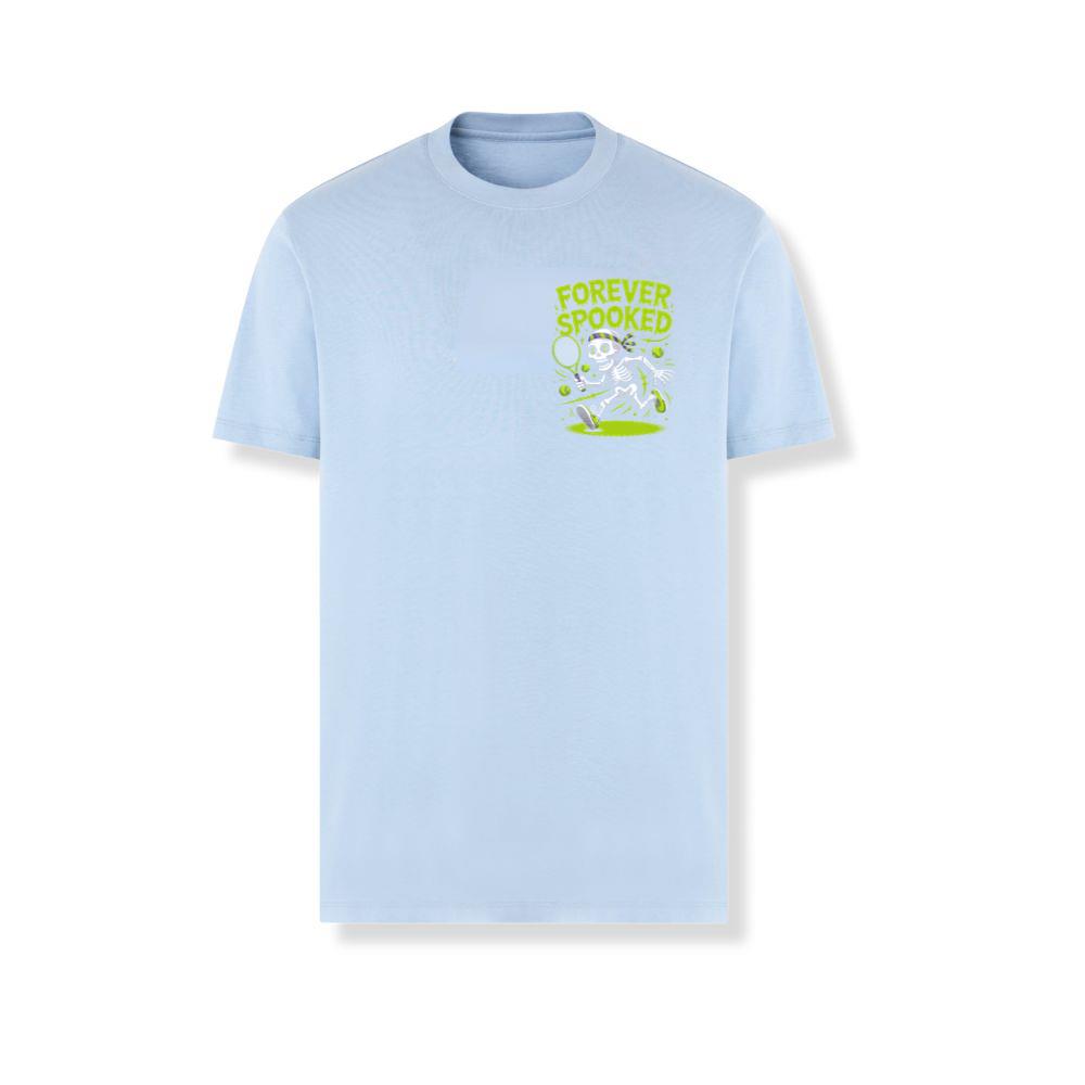 Forever Spooked Skeleton Tennis Funny Graphic T-Shirts