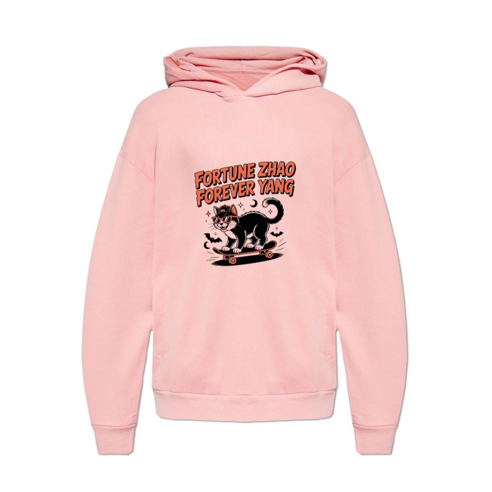 Fortune Zhao Forever Yang Cat Skateboard Design Hoodies