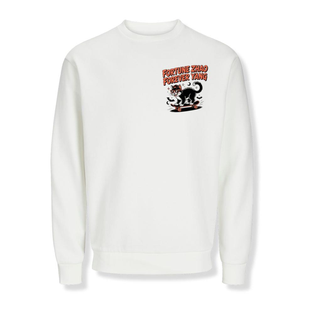 Fortune Zhao Forever Yang Cat Skateboard Design Sweatshirts