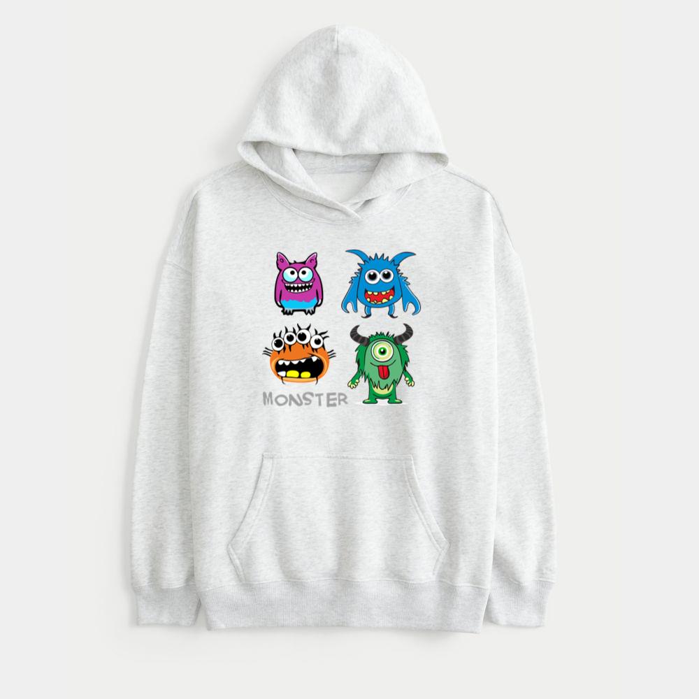 Four Funny Monsters Hoodie