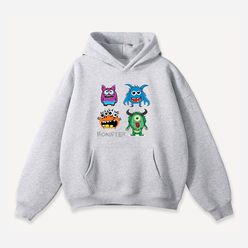 Four Funny Monsters Hoodies Dailyverdes