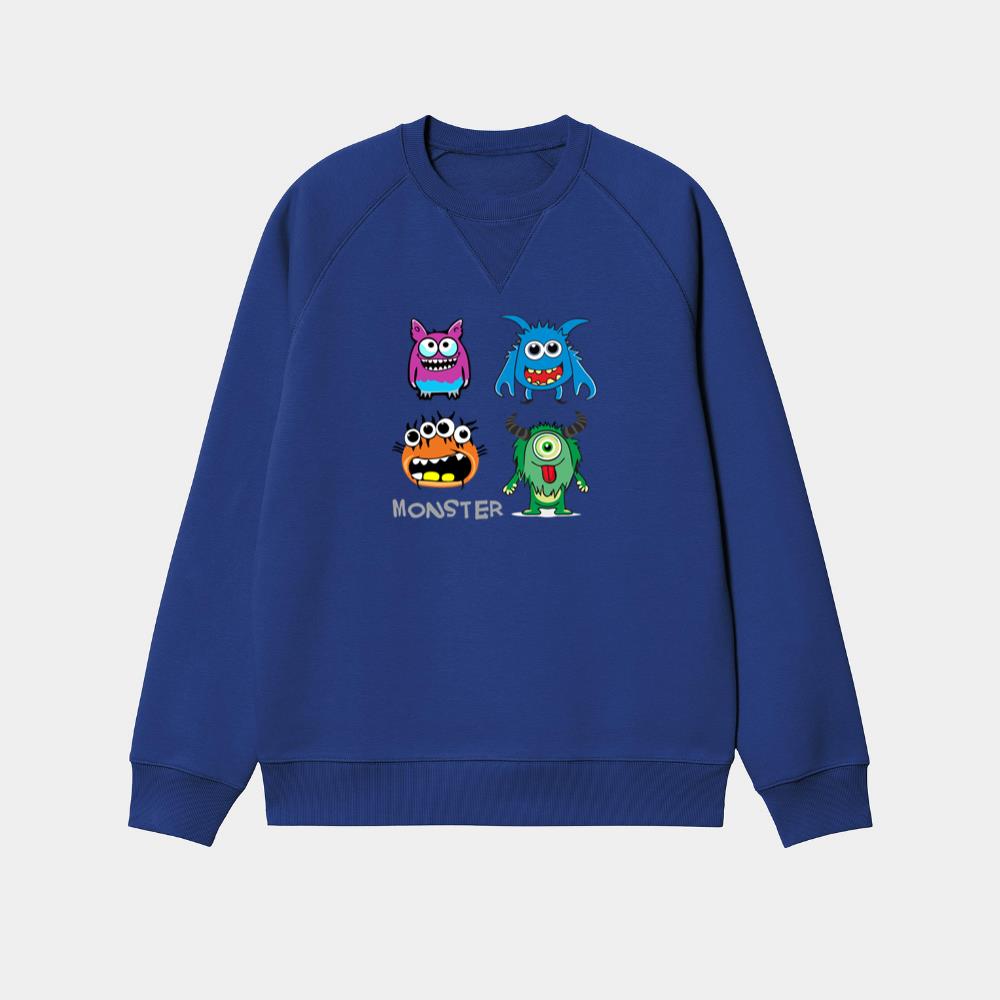 Four Funny Monsters Sweatshirt