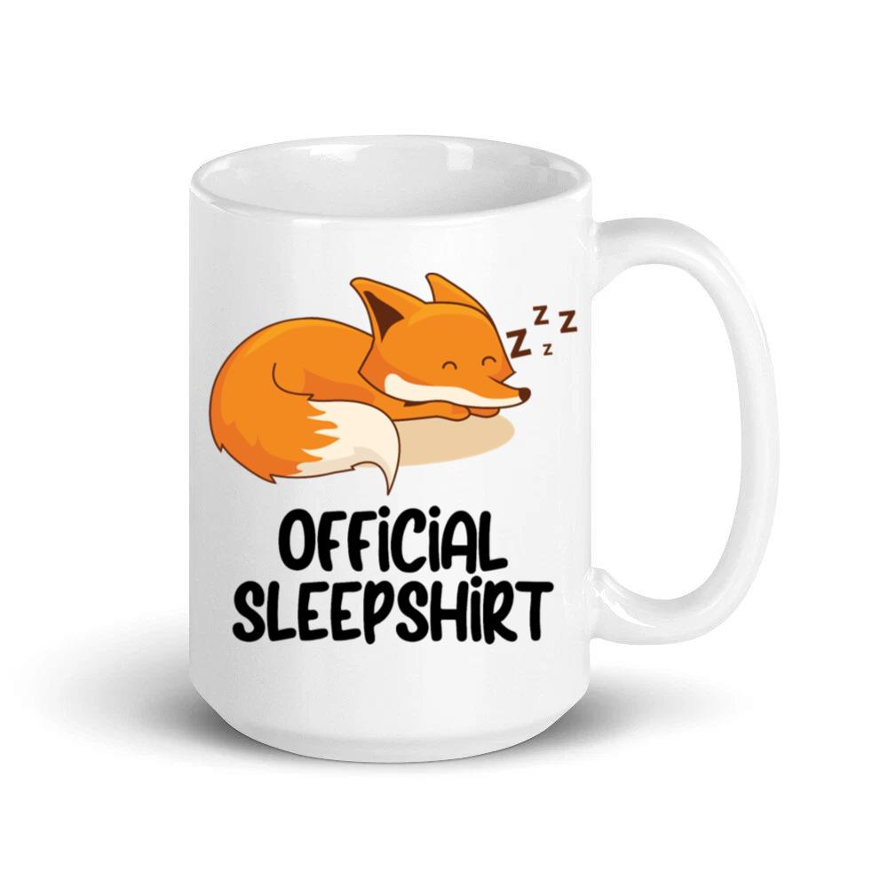 Fox Sleeping Official Sleep Shirt Mug