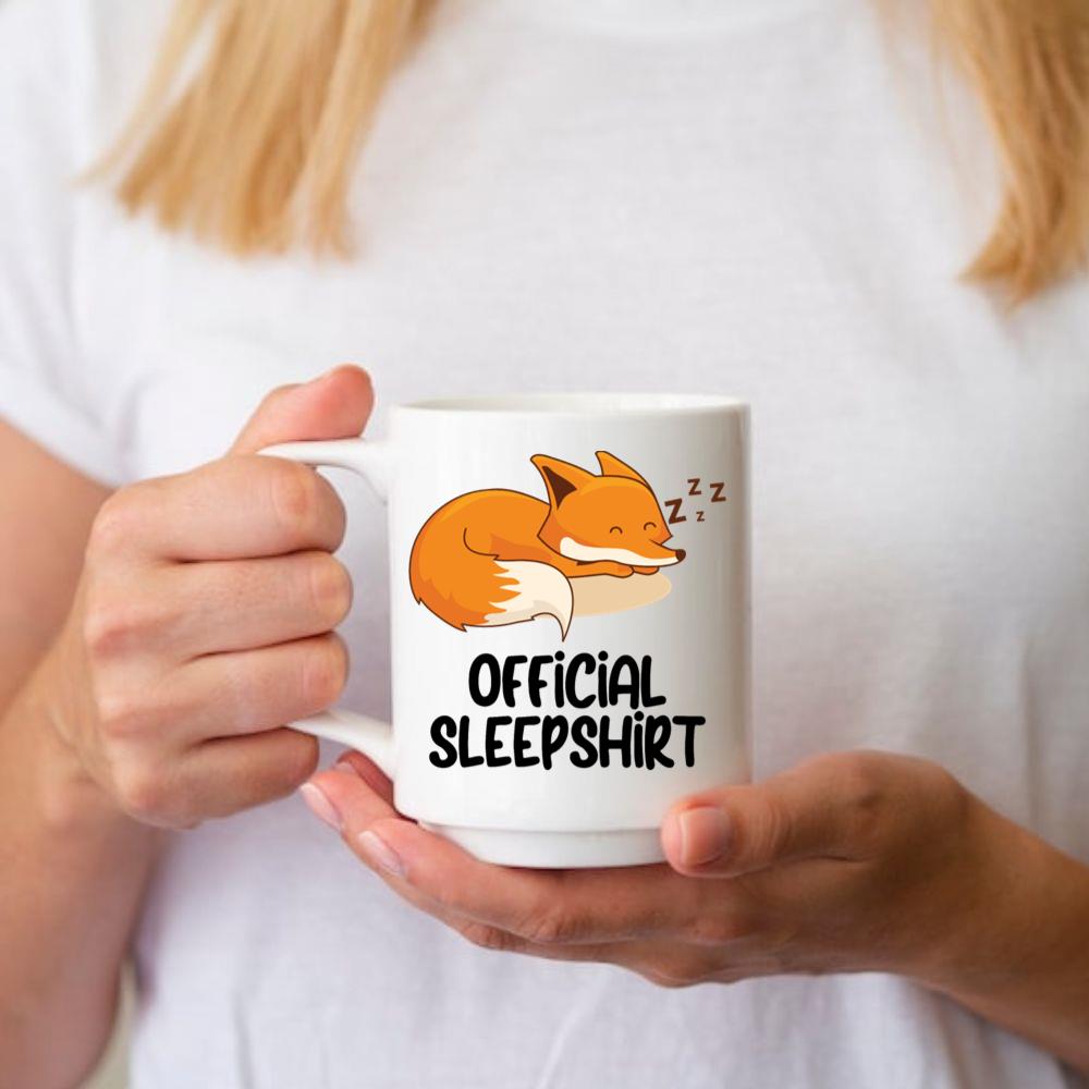 Fox Sleeping Official Sleep Shirt Mug