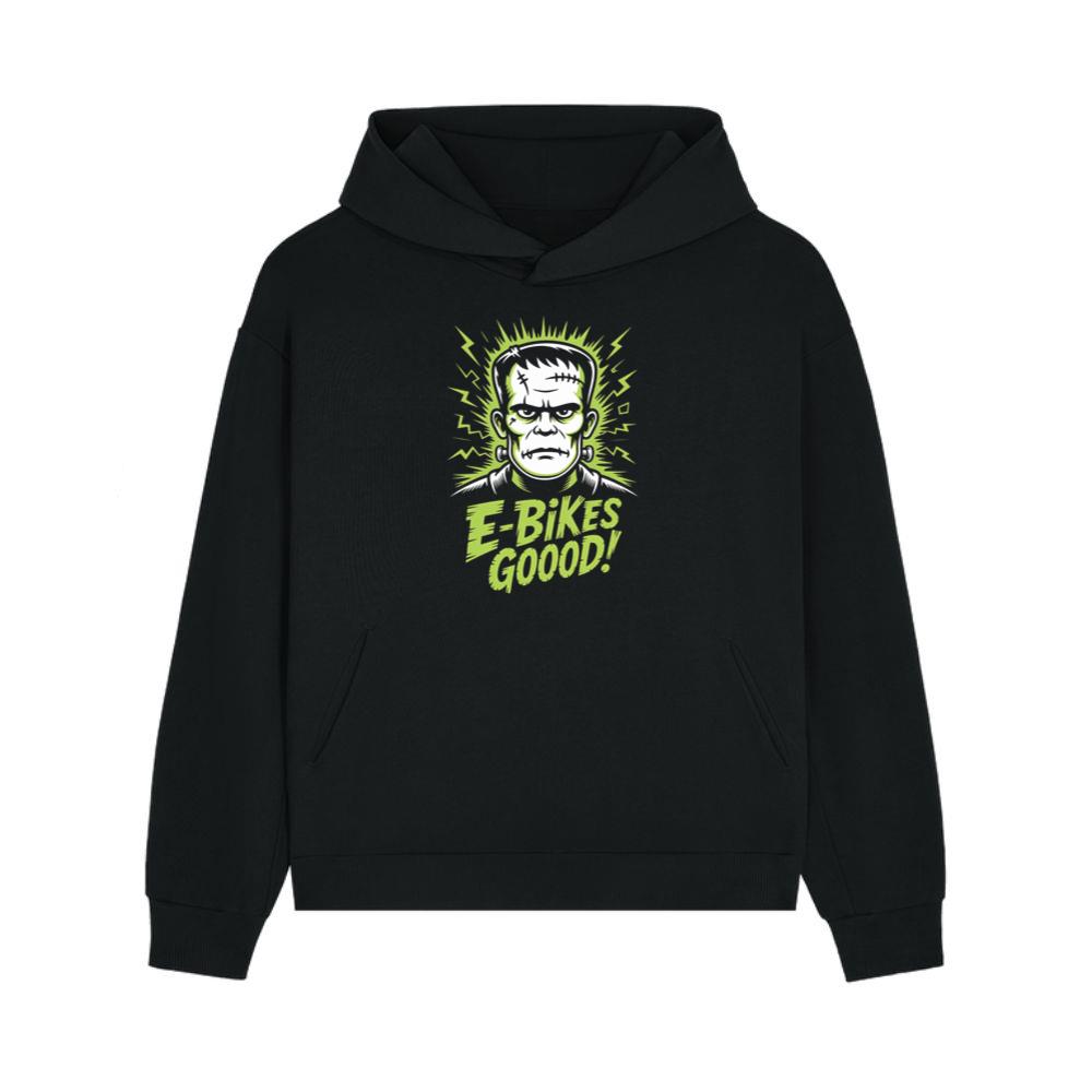 Frankenstein Monster E-Bikes Good Retro Horror Design Hoodie