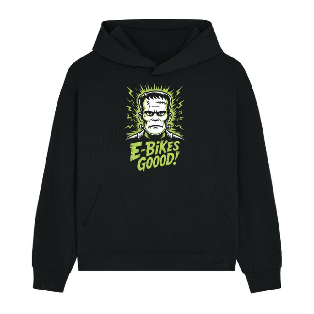 Frankenstein Monster E-Bikes Good Retro Horror Design Hoodie