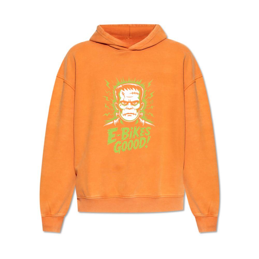 Frankenstein Monster E-Bikes Good Retro Horror Design Hoodie