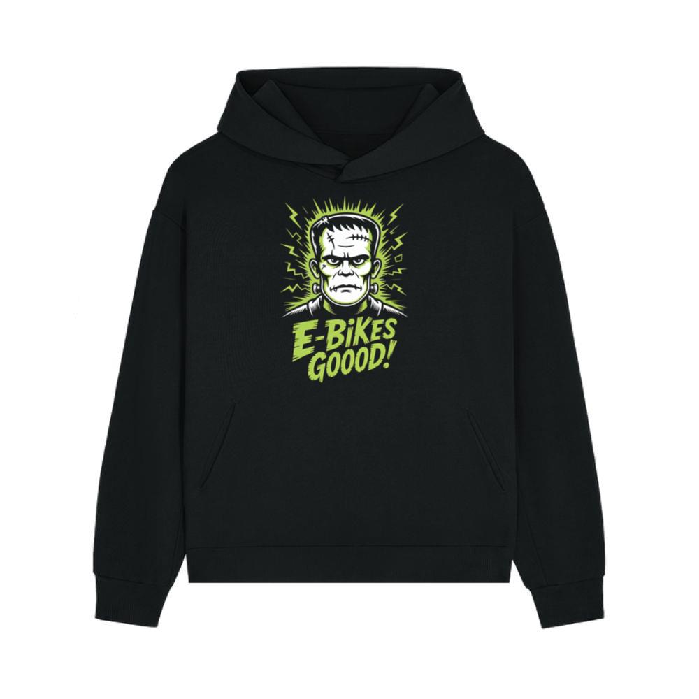 Frankenstein Monster E-Bikes Good Retro Horror Design Hoodies