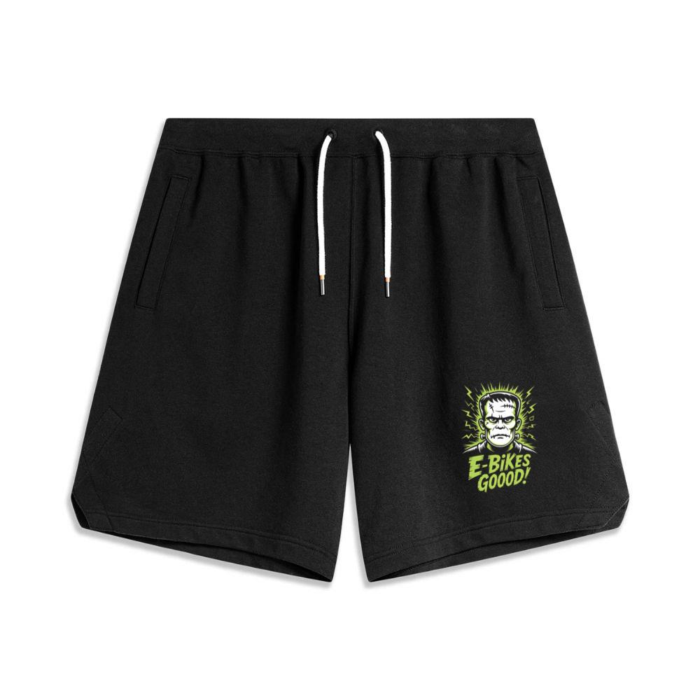 Frankenstein Monster E-Bikes Good Retro Horror Design Men's Basketball Shorts
