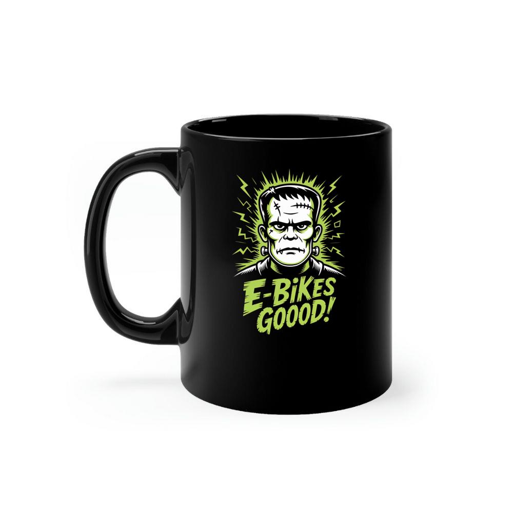 Frankenstein Monster E-Bikes Good Retro Horror Design Mug