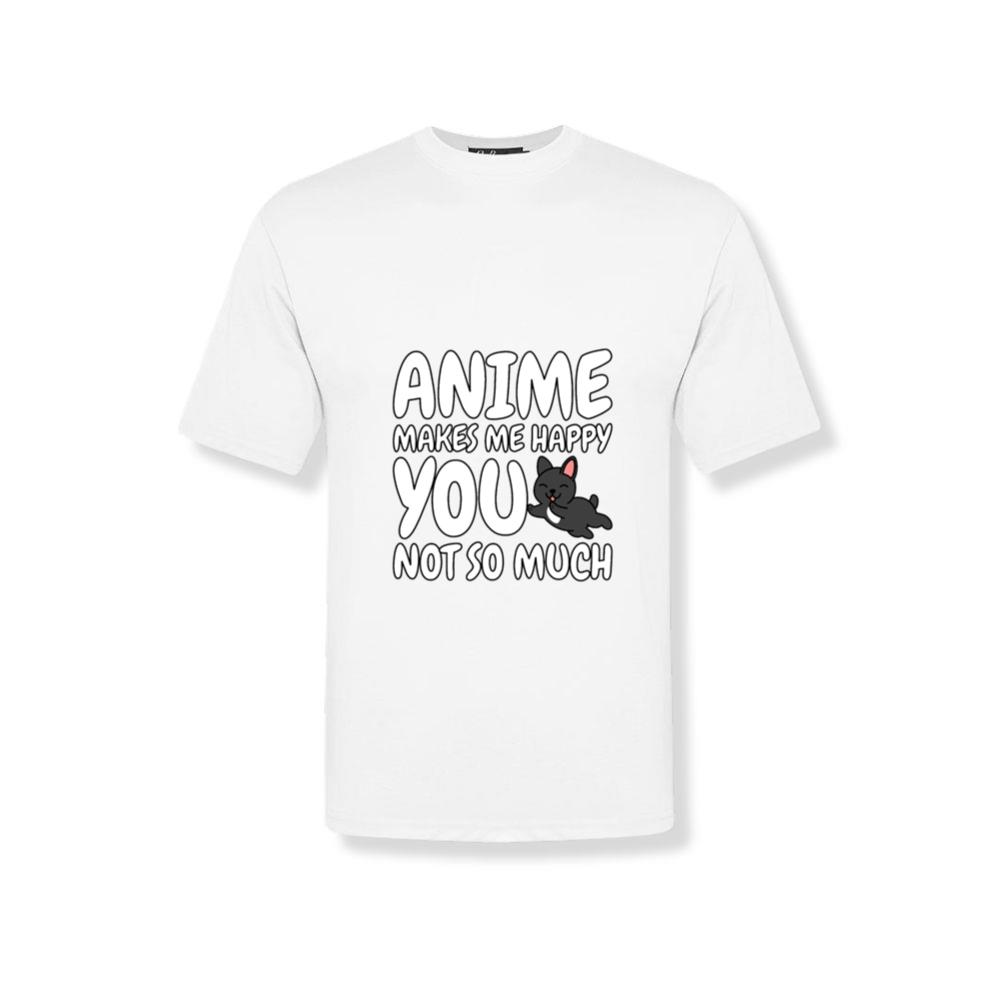 French Bulldog Anime Makes Me Happy T-Shirt