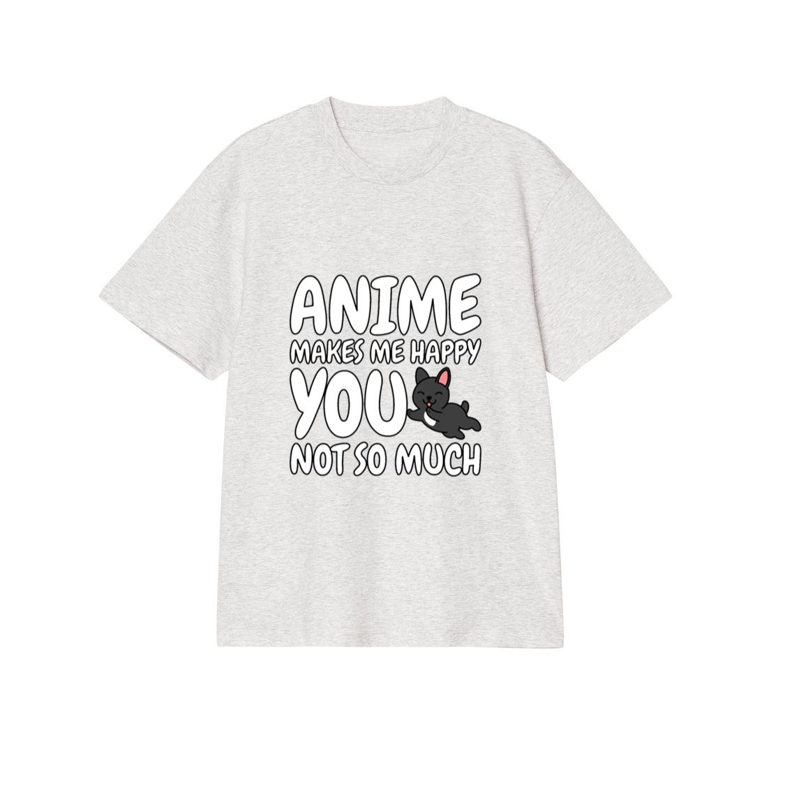 French Bulldog Anime Makes Me Happy T-Shirt