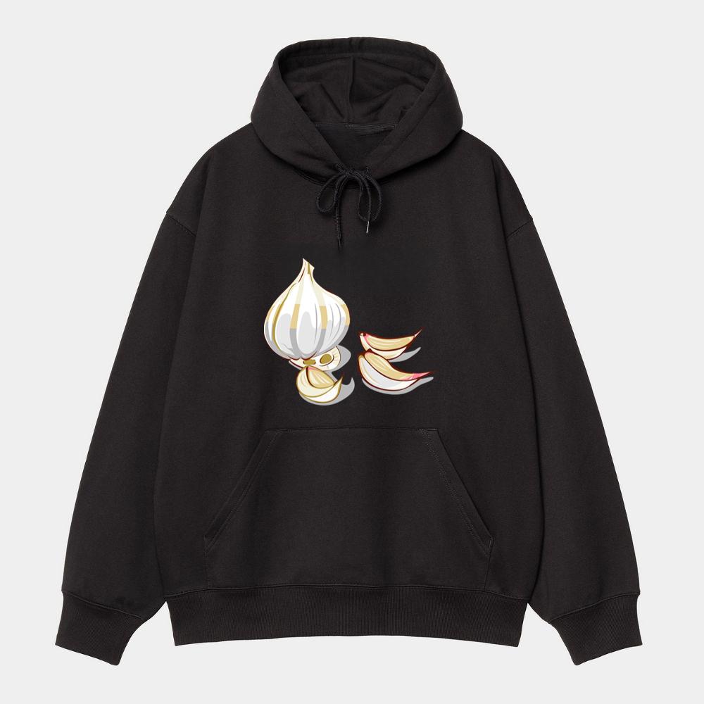 Fresh Garlic Illustration Hoodie