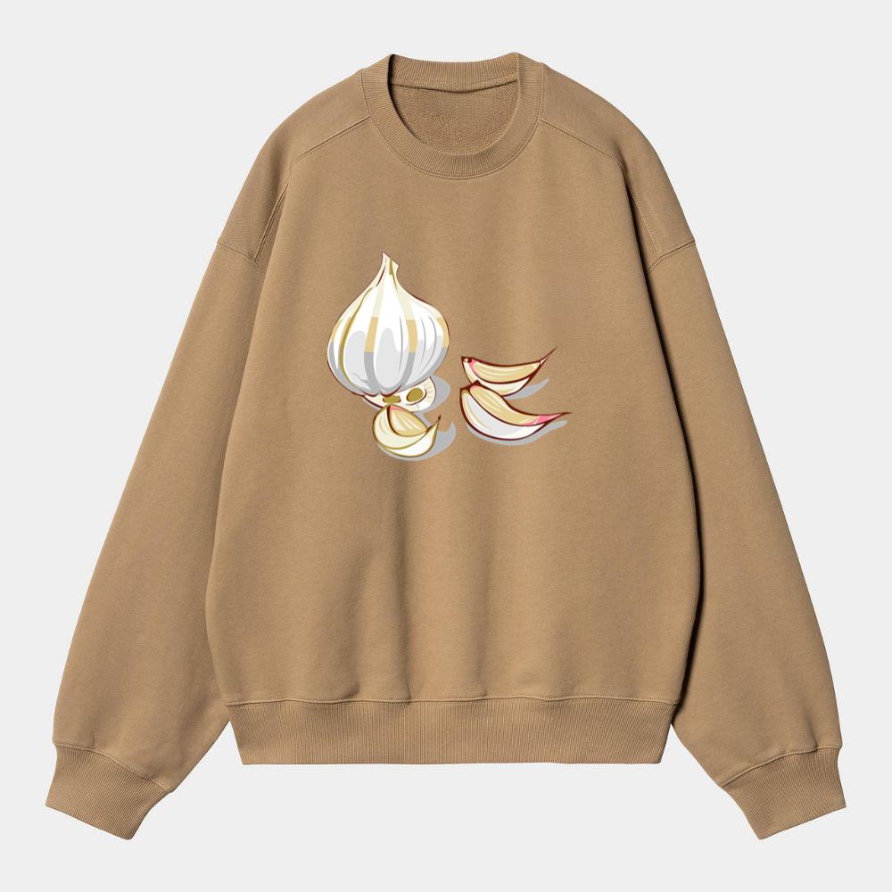 Fresh Garlic Illustration Sweatshirt