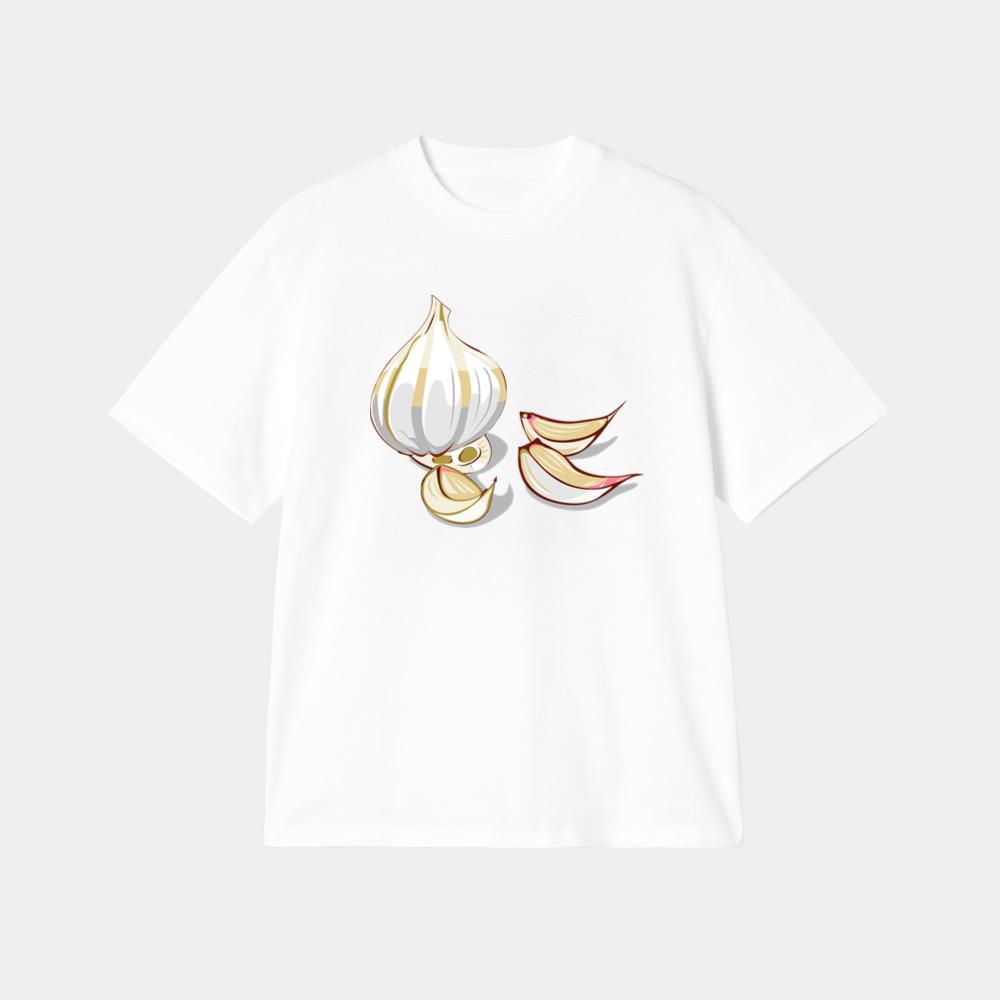 Fresh Garlic Illustration T-Shirt