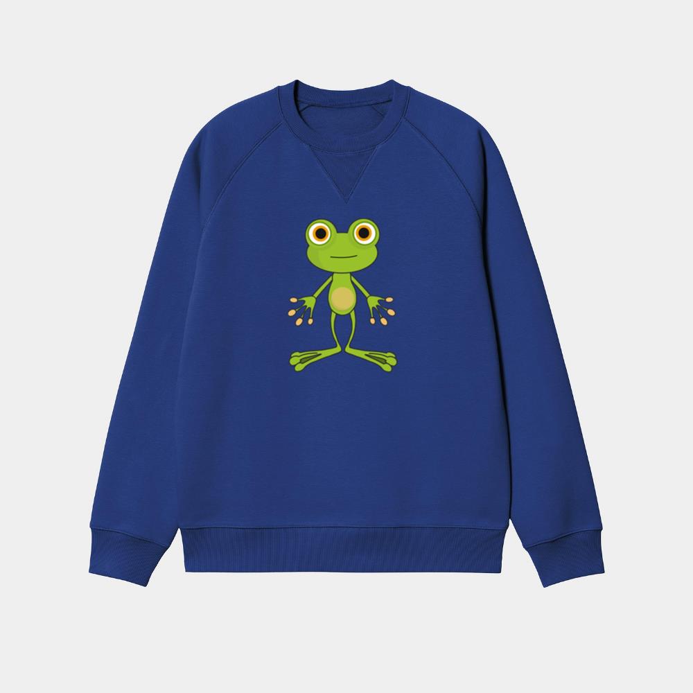 Friendly Standing Green Frog Sweatshirt