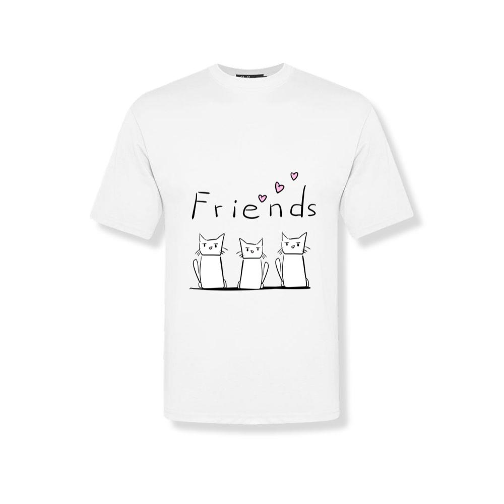 Friends three cats animals animal T-Shirt