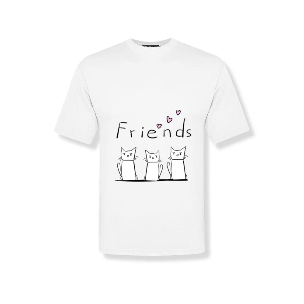 Friends three cats animals animal T-Shirt