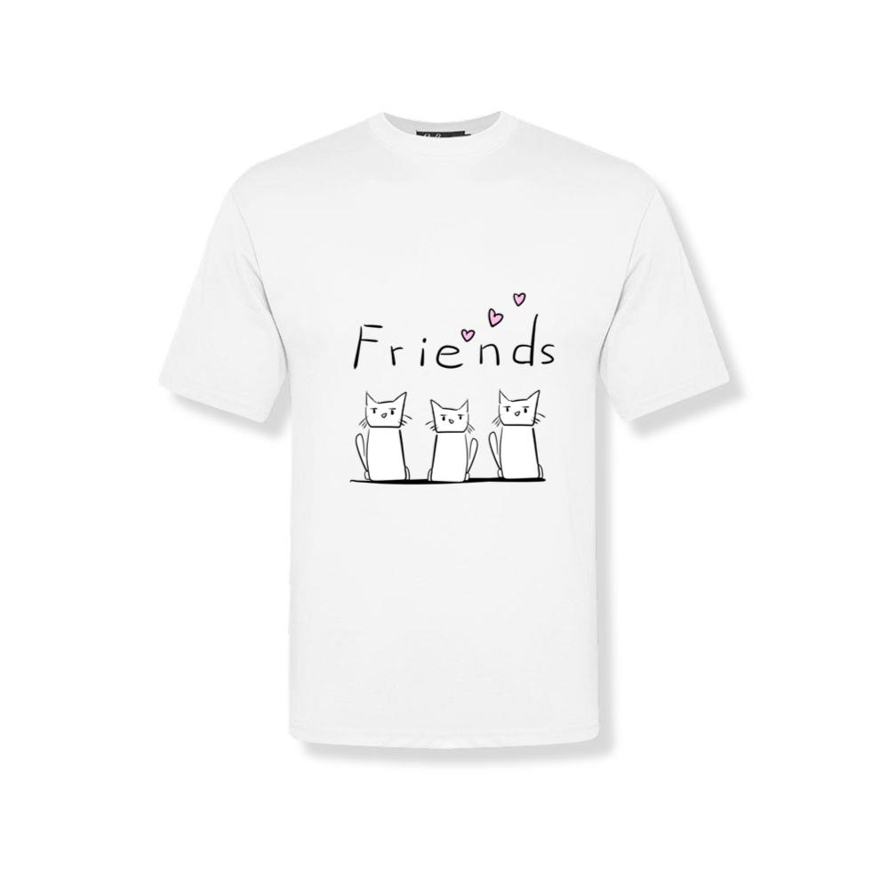 Friends three cats animals animal T-Shirts