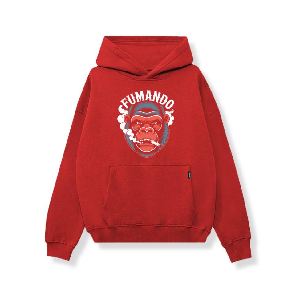 Fumando Gorilla Smoking Cigar Illustration Hoodie Myheroshop