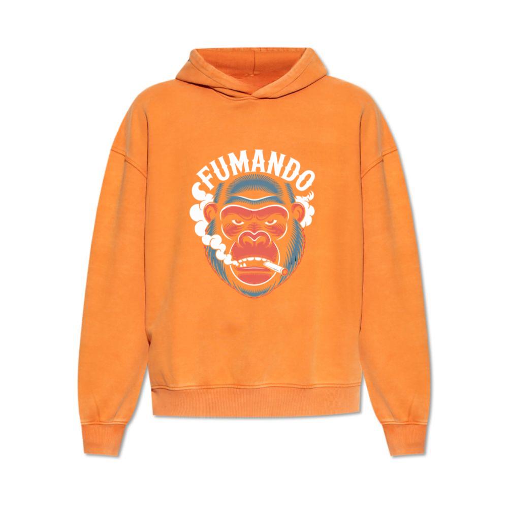 Fumando Gorilla Smoking Cigar Illustration Hoodie
