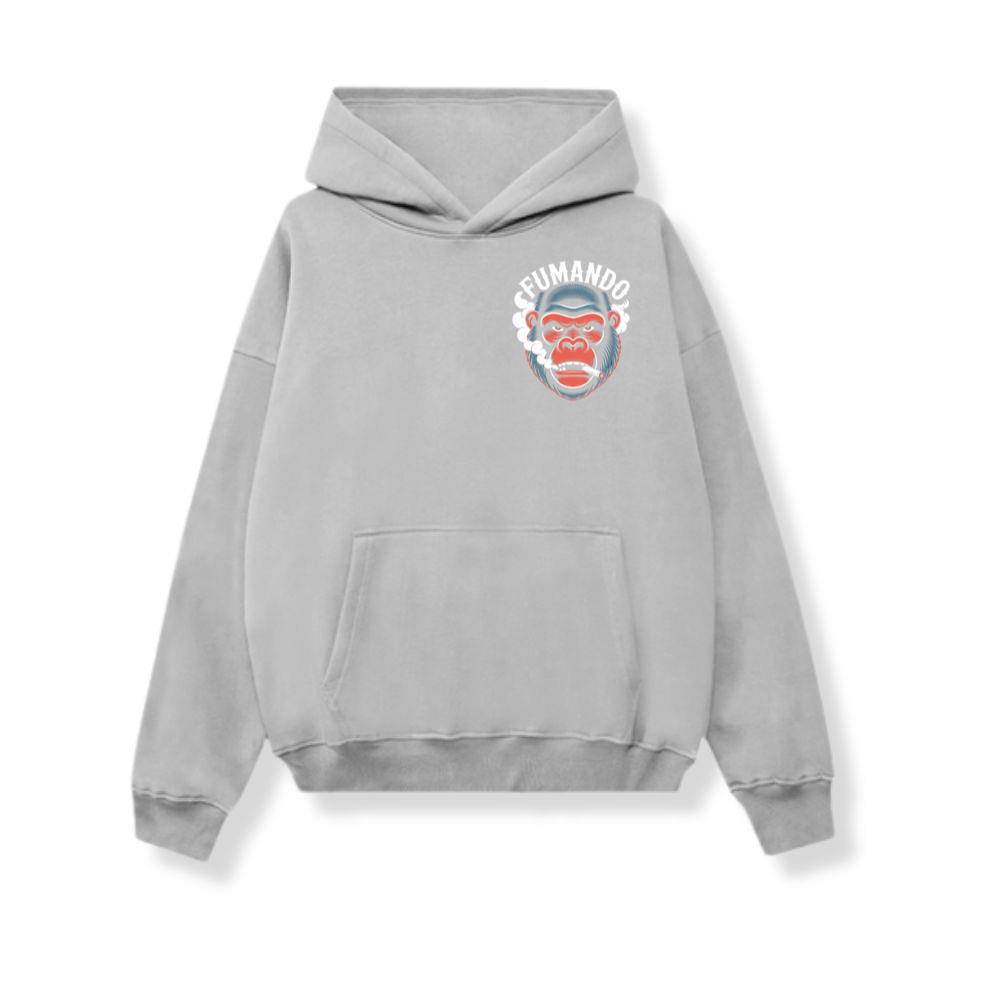 Fumando Gorilla Smoking Cigar Illustration Hoodie