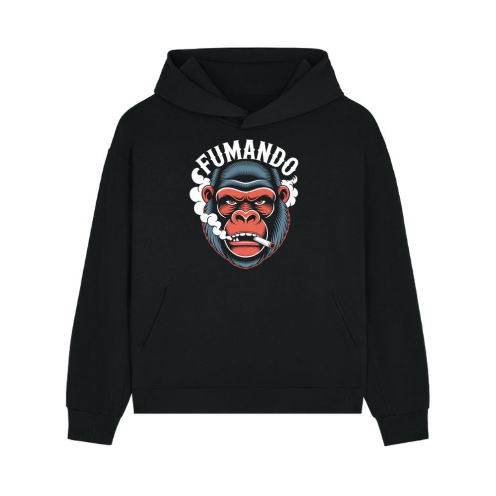 Fumando Gorilla Smoking Cigar Illustration Hoodies