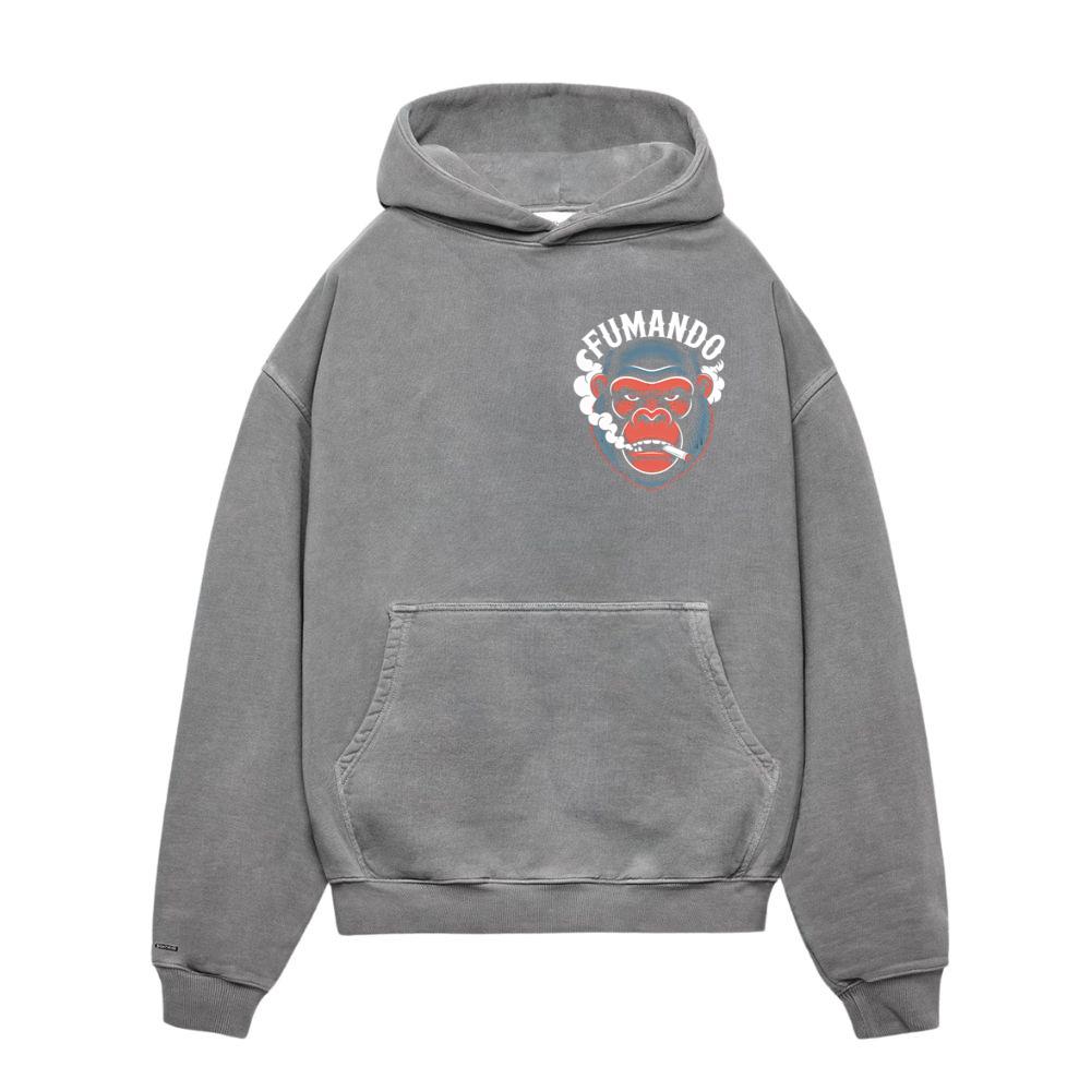 Fumando Gorilla Smoking Cigar Illustration Hoodies