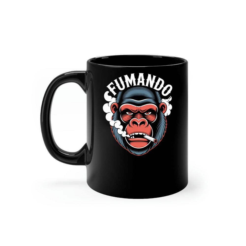 Fumando Gorilla Smoking Cigar Illustration Mug