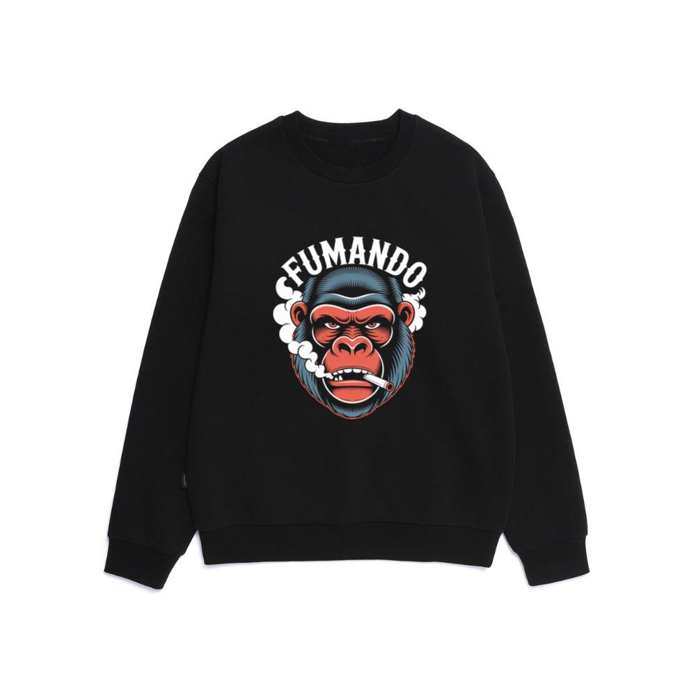 Fumando Gorilla Smoking Cigar Illustration Sweatshirt