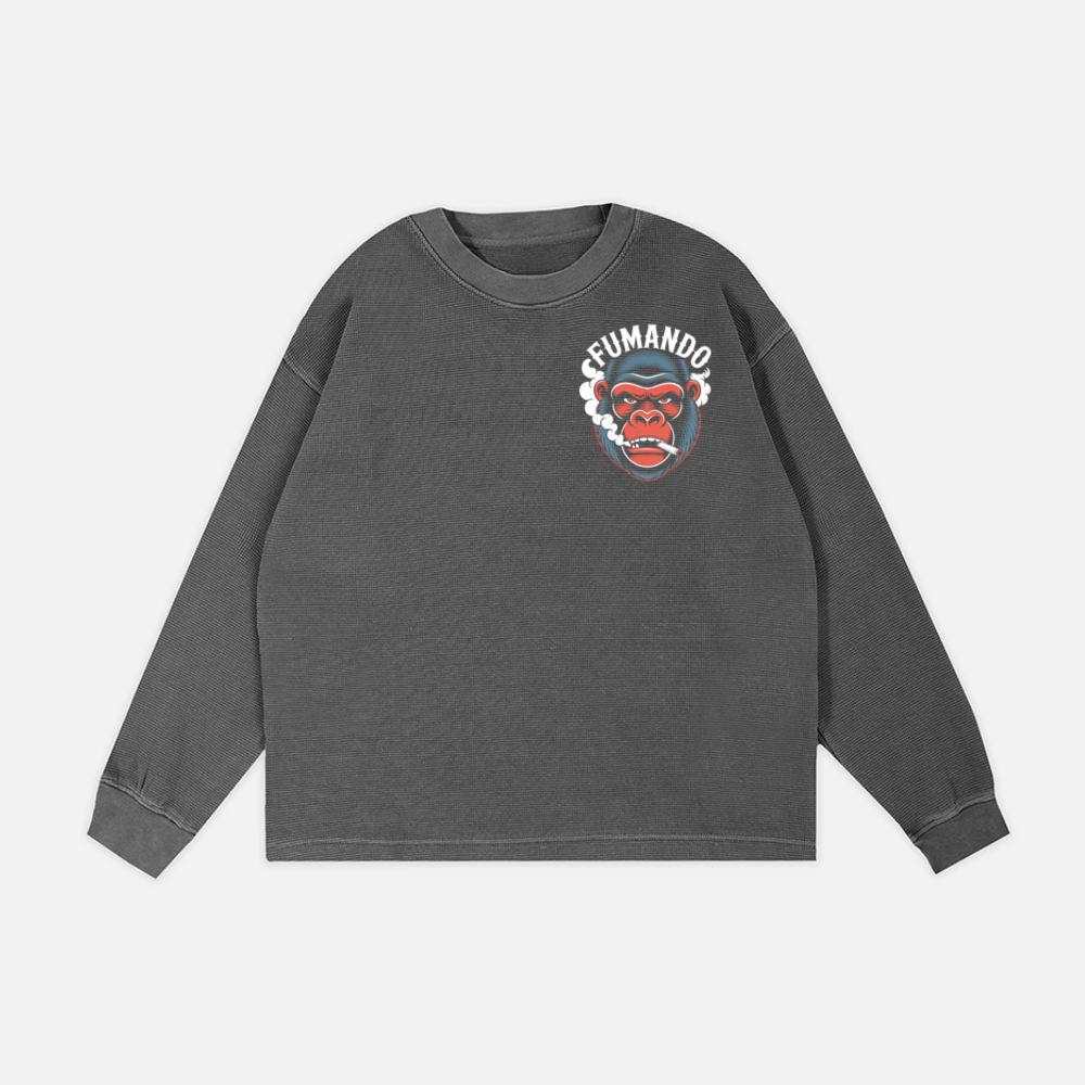 Fumando Gorilla Smoking Cigar Illustration Sweatshirt - Image 2