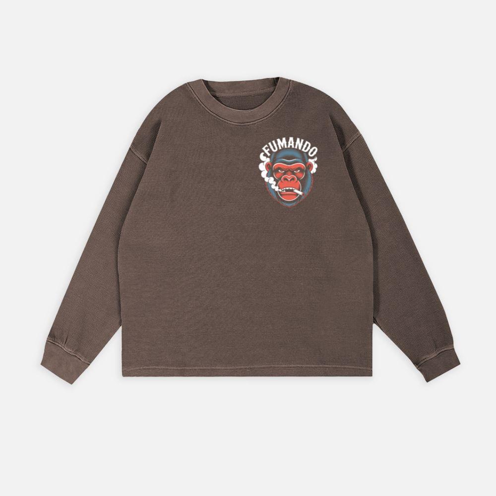 Fumando Gorilla Smoking Cigar Illustration Sweatshirt - Image 3