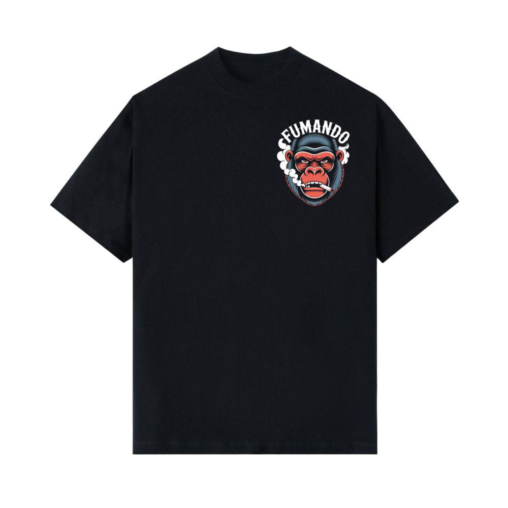 Fumando Gorilla Smoking Cigar Illustration T-Shirt