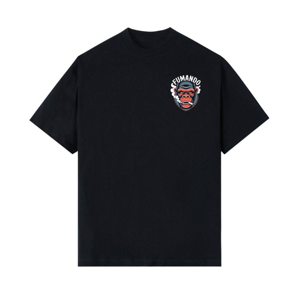 Fumando Gorilla Smoking Cigar Illustration T-Shirt